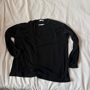 OAK + FORT Black Knit Top